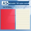 A5B5 Custom Solid Color Notebook with Printable Logo - Thick Pages for Business Diary or Office Use