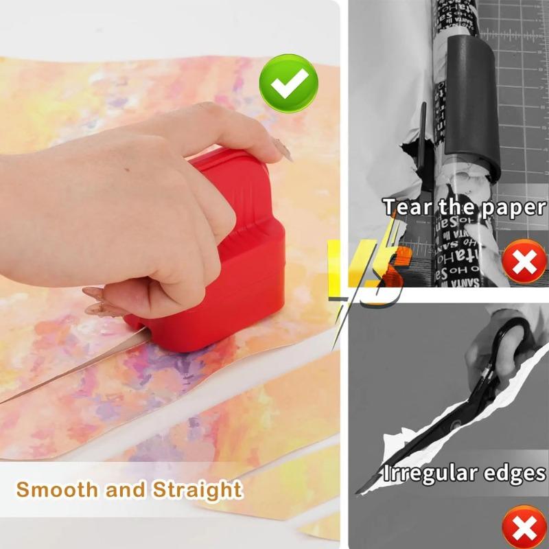 1pc Writing Paper Cutter Cylindrical Paper Cutter Christmas Gift Wrapping Paper Cutting Worker