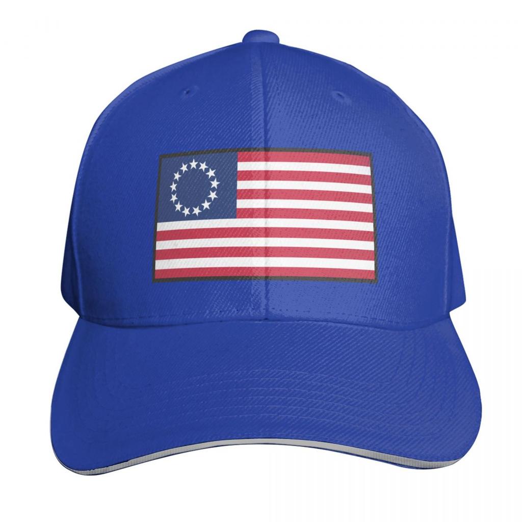 Betsy Ross Flag Baseball Cap western Hat Wild Ball Hat Luxury Cap derby hat Womens  Unisexs