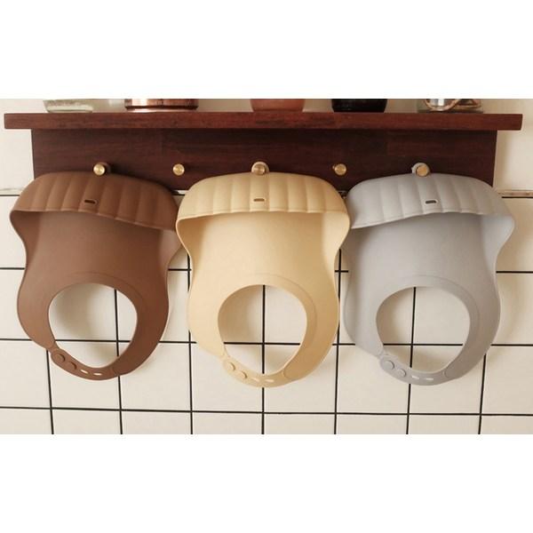 TGM Silicone Clamshell Baby Food Bib, Beige, 1 Piece, 1 Piece