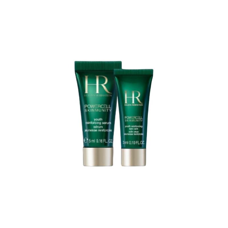 Helena HR sample set Green bottle eye cream essence soothing and moisturizing 5ml+3ml зелёный