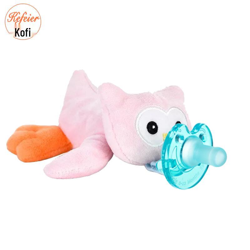 Baby Doll Plush Animal Silicone Pacifier Toy