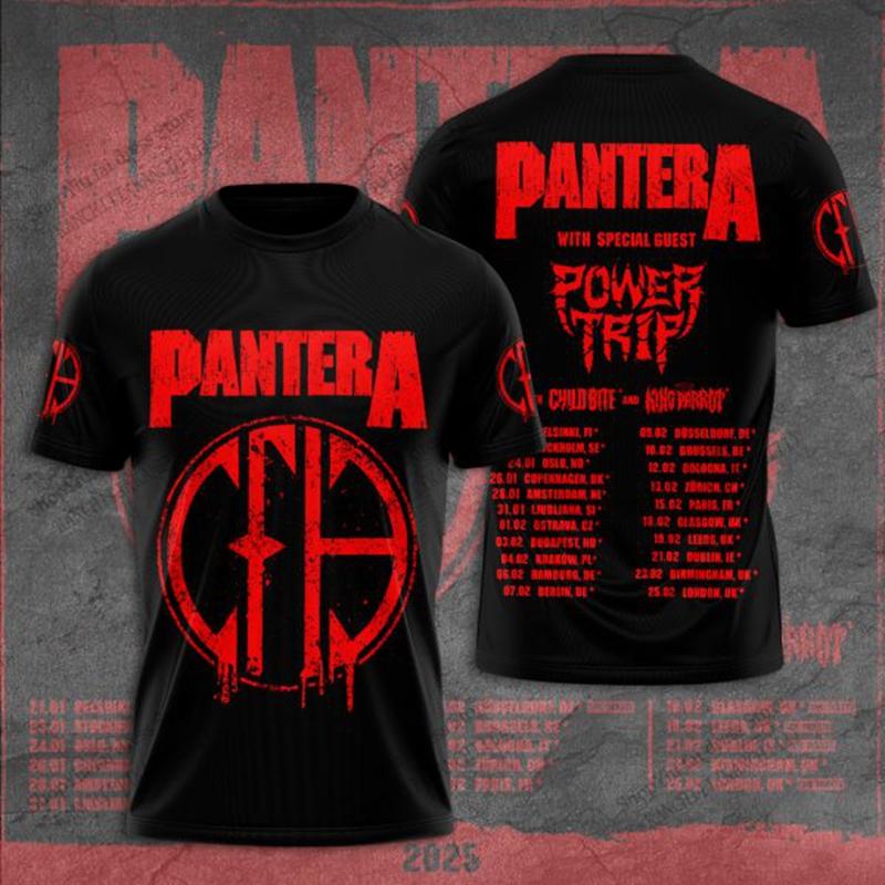 

Retro Rock Pantera Band 3d Print T-shirt Men Fashion Tshirt Popular Hip Hop Tops Tees Men s Clothing Punk Horror Man Tops 6XL