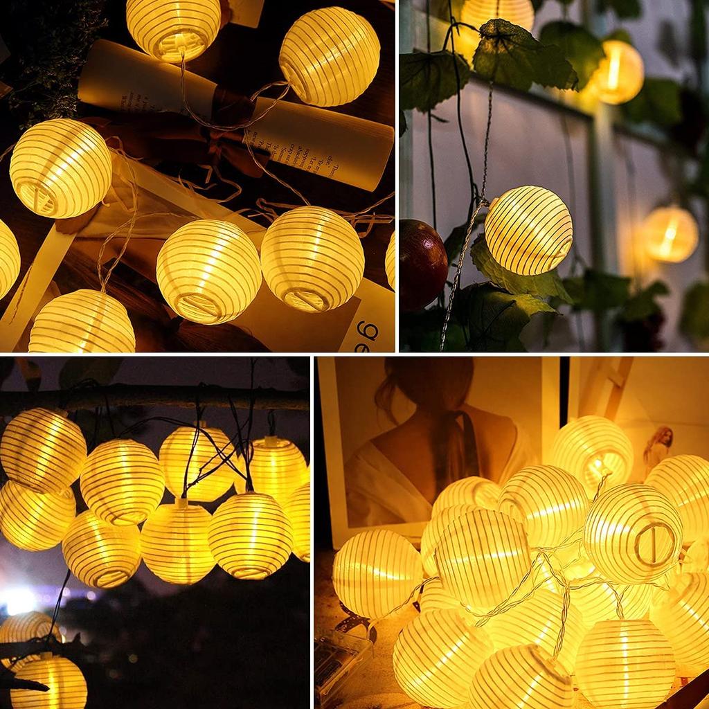 8 Mode Waterproof Solar Lantern String Light 30/20/10 LED Outdoor Solar Garden Fairy Lamp for Yard Wedding Party Christmas Decor