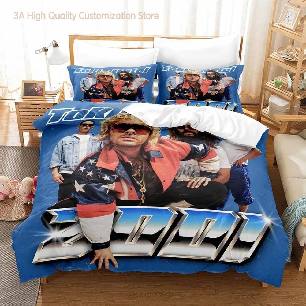 Tokio Hotel Bedding Set Single Twin Full Queen King Size Bed Set Adult Boys Bedroom Duvetcover Sets 3D Anime Bed Sheet Set