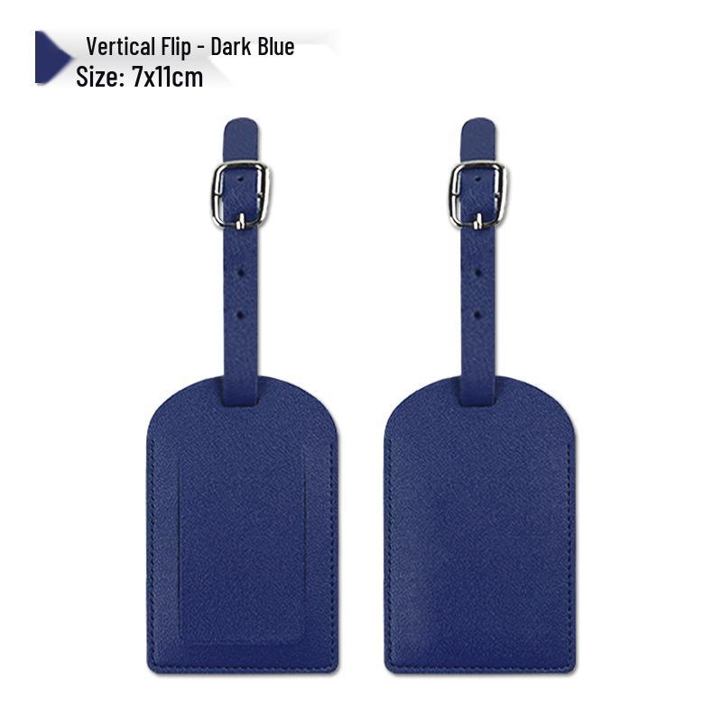 PU Leather Luggage Tag & Anti-lost Boarding Pass Holder with Logo