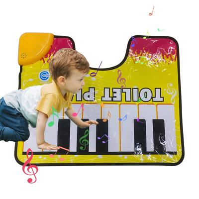 Neuheit Töpfchen Piano Klingender Teppich Töpfchen Piano Singender Teppich Badezimmer Lustige Zehen Musik Tastatur Toilettenbodenmatte