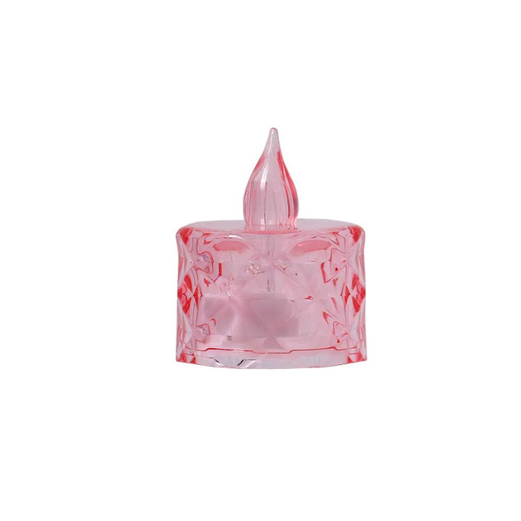 Transparent LED Crystal Candle Lamp: 24 Smokeless Tea Candles for Christmas and Romantic Nights