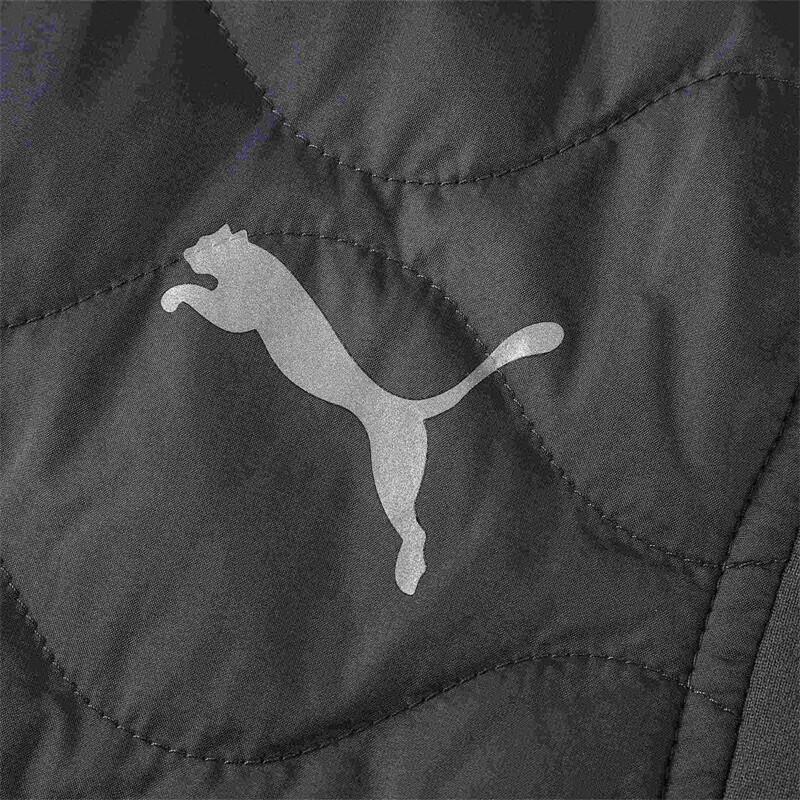 Puma Run Cloudspun Casual Stand Collar Zip Vest Men Vests Galaxy-Gray 524616-69