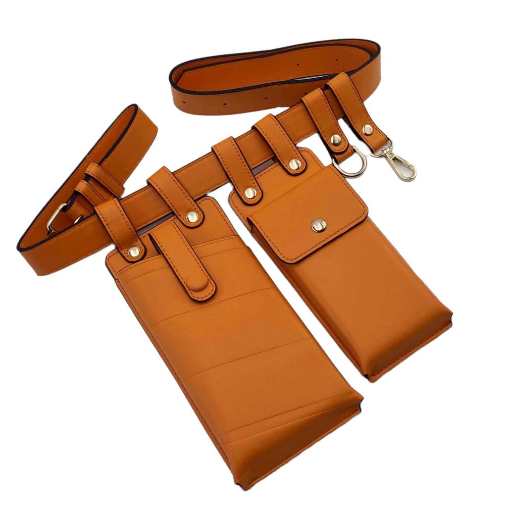 Lunari Belt Belt Waist Shoulder Small Waist Bag Bag, Pouch, Pouch, Bag, (Orange)