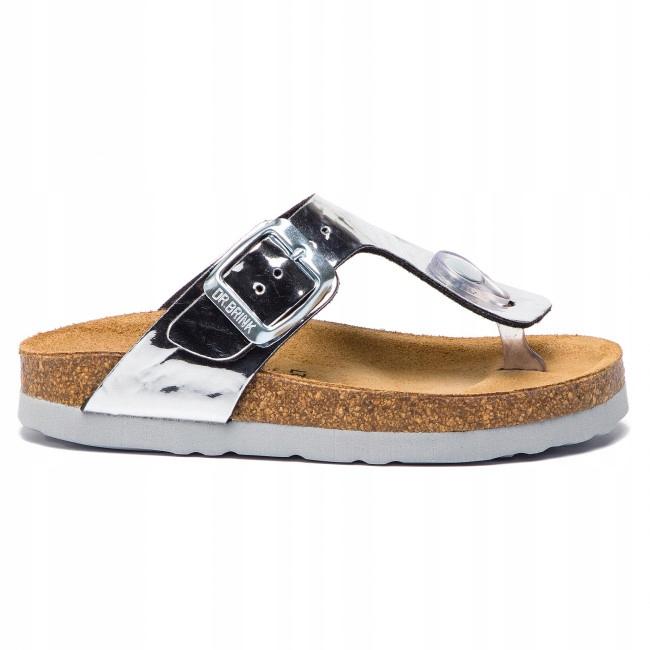 Dr Brinkmann Children's Silver Flip-flops 29 3W4G12*