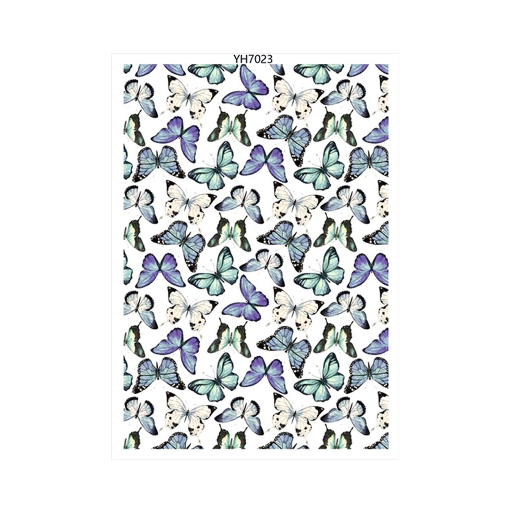 Flower Leaf Butterfly Clay Transfer Paper for Clay Earrings Jewelry Making Water Soluble Clay Transfer Sheet