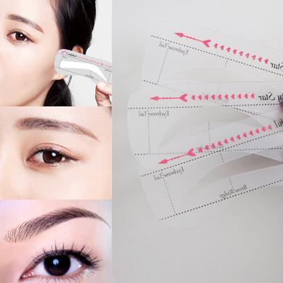 10Pcs Eyebrow Stencils Precisely Position Attach Tightly Cost-saving One Step Eyebrow  Template Kit for Girl