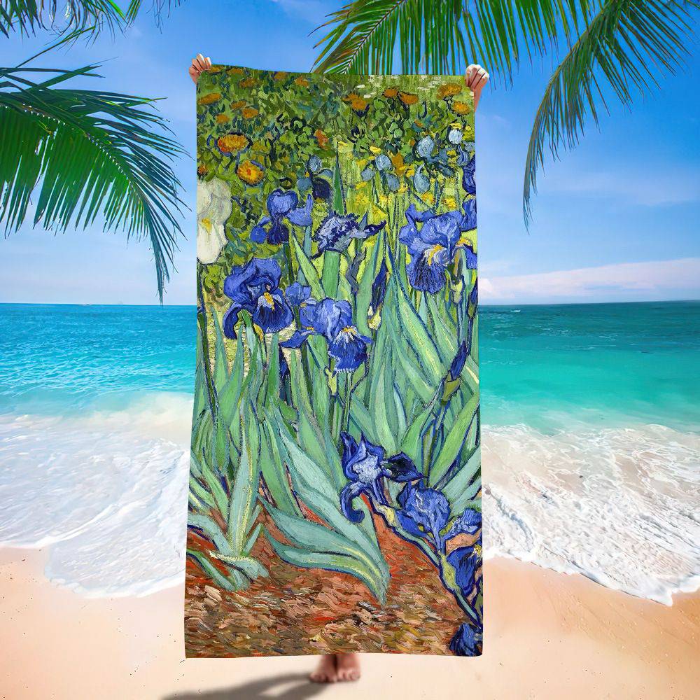Kolekce Vincenta Van Gogha Obrazy Tištěný Plážový Ručník Horolezectví Jóga Plážové Koupání Běh Absorpční Měkký Ručník
