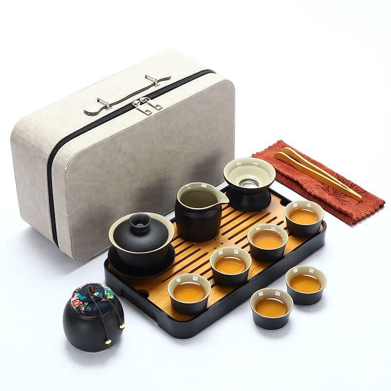 Jiakangming Japanese Style Portable Ceramic Kung Fu Tea Set