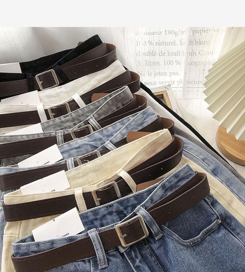 2021 Autumn/Winter Women's High-Waist Slim-Fit Korean Harem Jeans