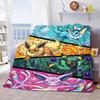 Pokemon Plush Flannel Blanket Soft Warm Lightweight Throw for Couch Sofa Bed Cozy Travel Home Decor Gift Idea -QJY