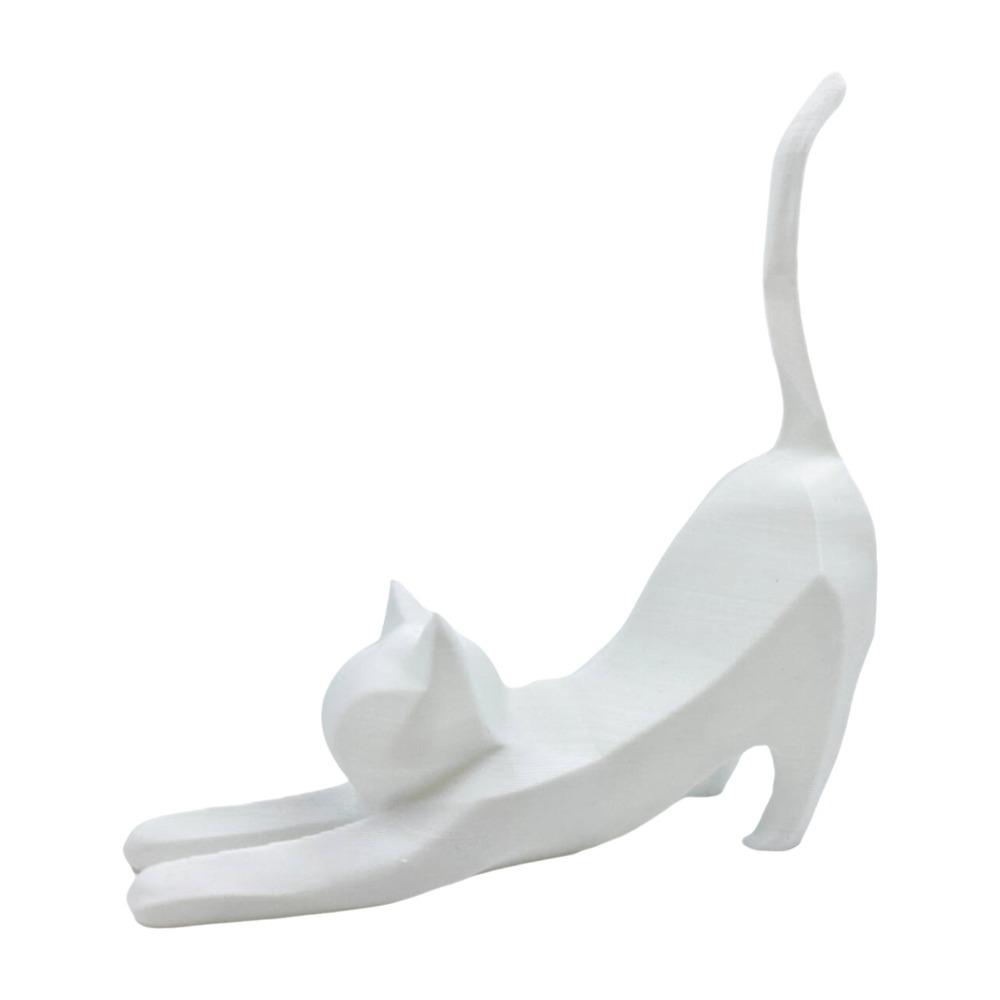 

Exquisite Resin Cat Sculpture Mini Kitten Cat Sculpture Ornament Ring Storage Rack Bookshelf Decor