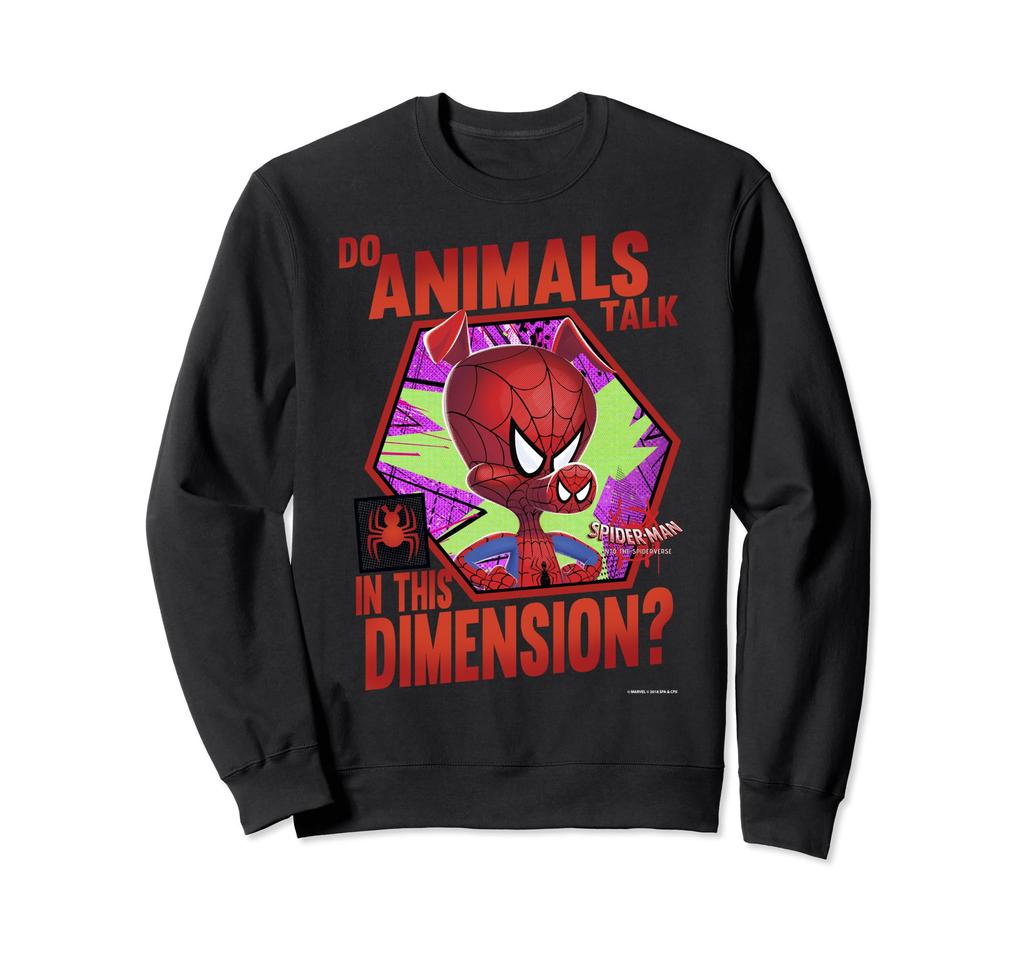 Marvel Spider-Man Spider-Verse Animal Talk Graphic Fleece Sweatshirt