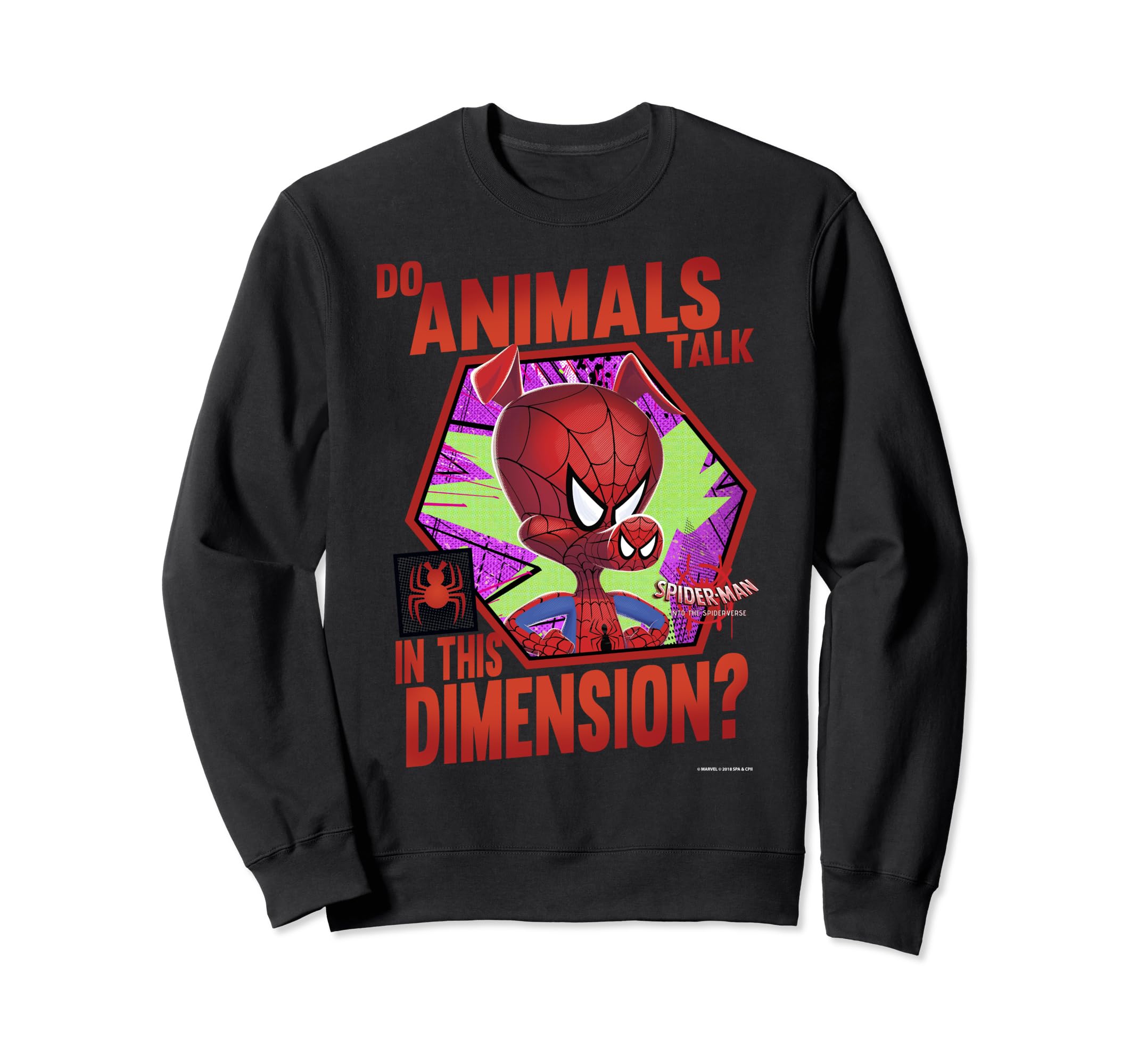 

Marvel Spider-Man Spider-Verse Animal Talk Graphic Fleece Sweatshirt