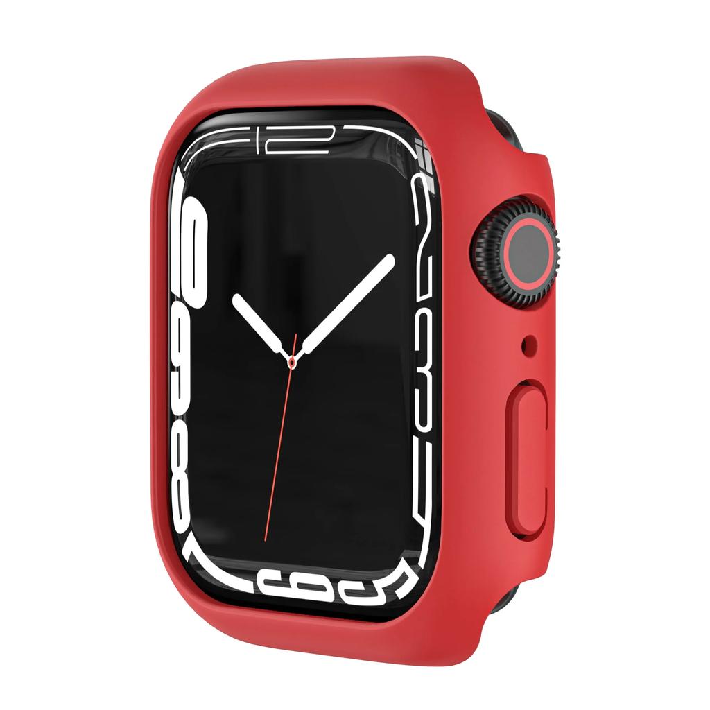 Apple Watch Kılıfı Kapağı 45mm 41mm 44mm 40mm 42mm 38mm 46 49 mm Aksesuarlar PC Koruyucu tampon iWatch Series 8 7 SE 6 5 4 3 9