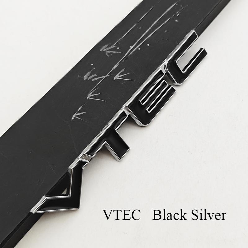 3D Metal Car Letters I VTEC Logo Rear Trunk Tail Badge Emblem Decals For Honda Civic Accord Jazz VEZEL Auto Sticker Accessories