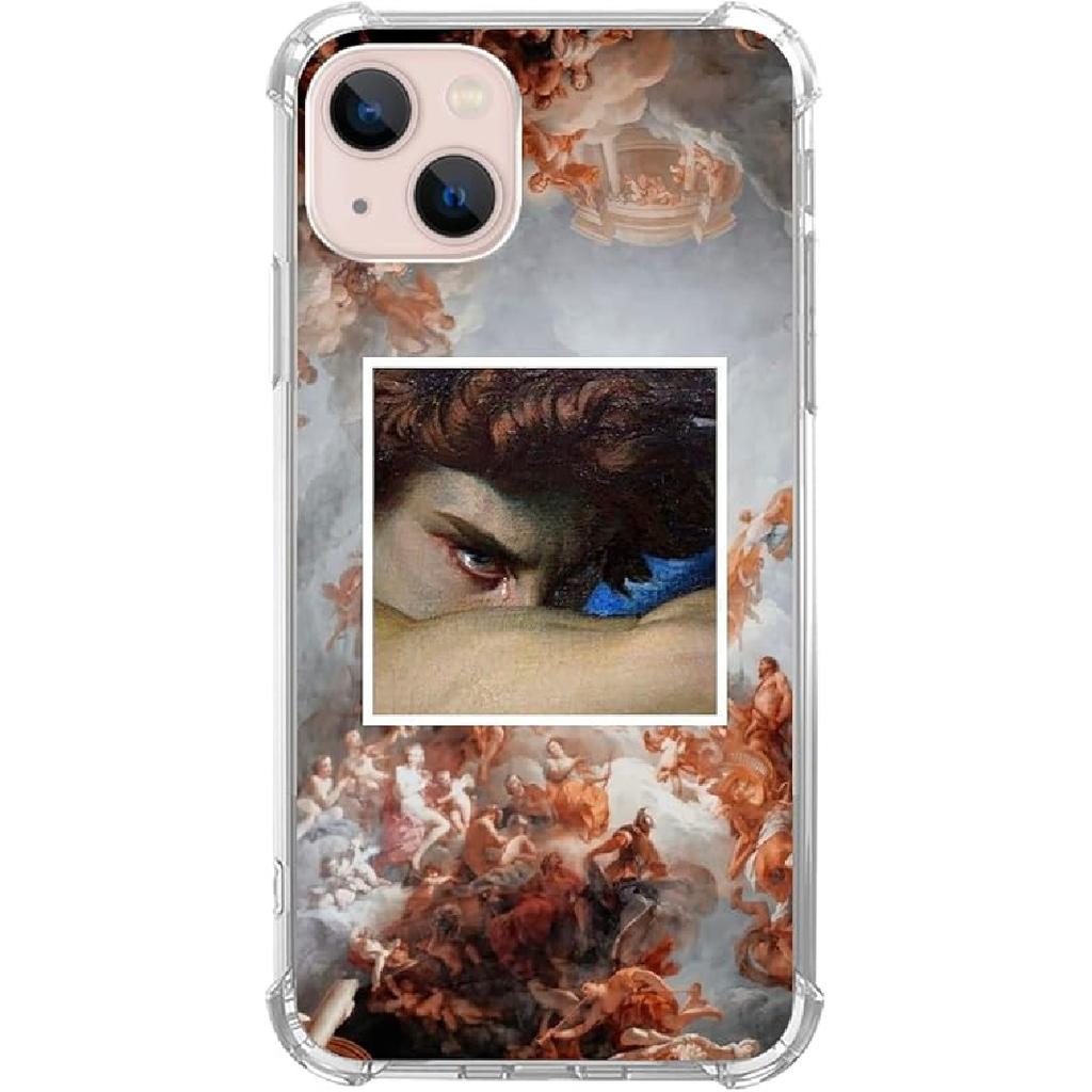 Pink White Black Christmas Trees Case Compatible with iPhone 15, Winter Christmas Cartoon Case for iPhone 15, Cool TPU Bumper Phone Case Cover
