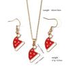 Stainless Steel Christmas Earrings & Necklace Set: Bells, Snowflakes, Santa, Tree, Candy Cane for Women