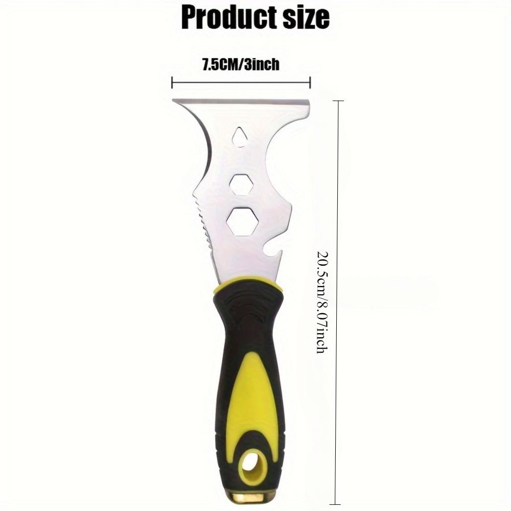 15-In-1 Paint Scraper Set with Soft Grip with Hammer Head - The Ultimate Versatile Tool for Wood, Wallpaper, Cement and More!