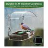 2025 Trend Window Bird Feeder With 4 Strong Suction Cups, Clear Window Bird Feeder For Outside, Acrylic Bird House For Window Ea