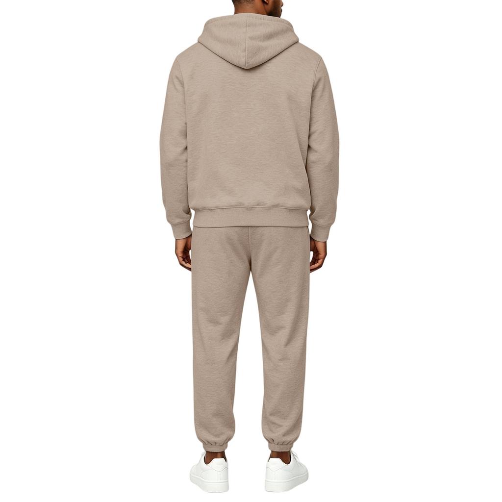 Ensemble Sweat à capuche Sweatshirt Homme Couleur Tenue Décontractée Deux Pièces pour Printemps et Automne