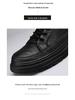 2025 Men's Winter Fleece-Lined Casual Leather Martin Boots - Mid-Top Autumn Work Shoes