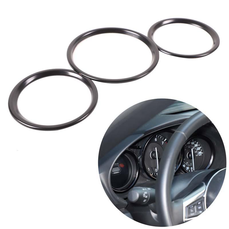 For Mazda MX-5 2016-2025 Aluminum Alloy Car Front Dashboard Decoration Frame Dial Ring Edge Styling Trim Auto Accessories