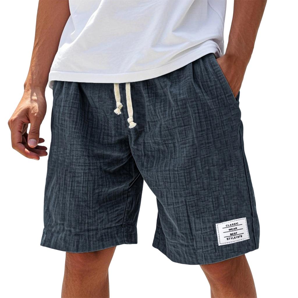 Men's Summer Casual Shorts Men's Fashion Sports Textured Shorts