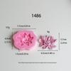 Lotus Shape Mold Fold Sugar Aromatherapy Candle Cake Decorative Individually Packaged