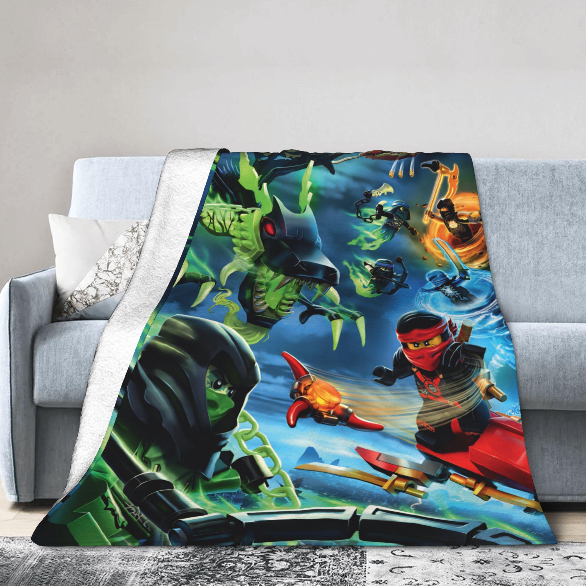 

N-ninjagos Blanket Warm Soft Fluffy Plush Throw Blanket For Child Couch Chair Flannel Bedspread Bed Cover 75x90cm