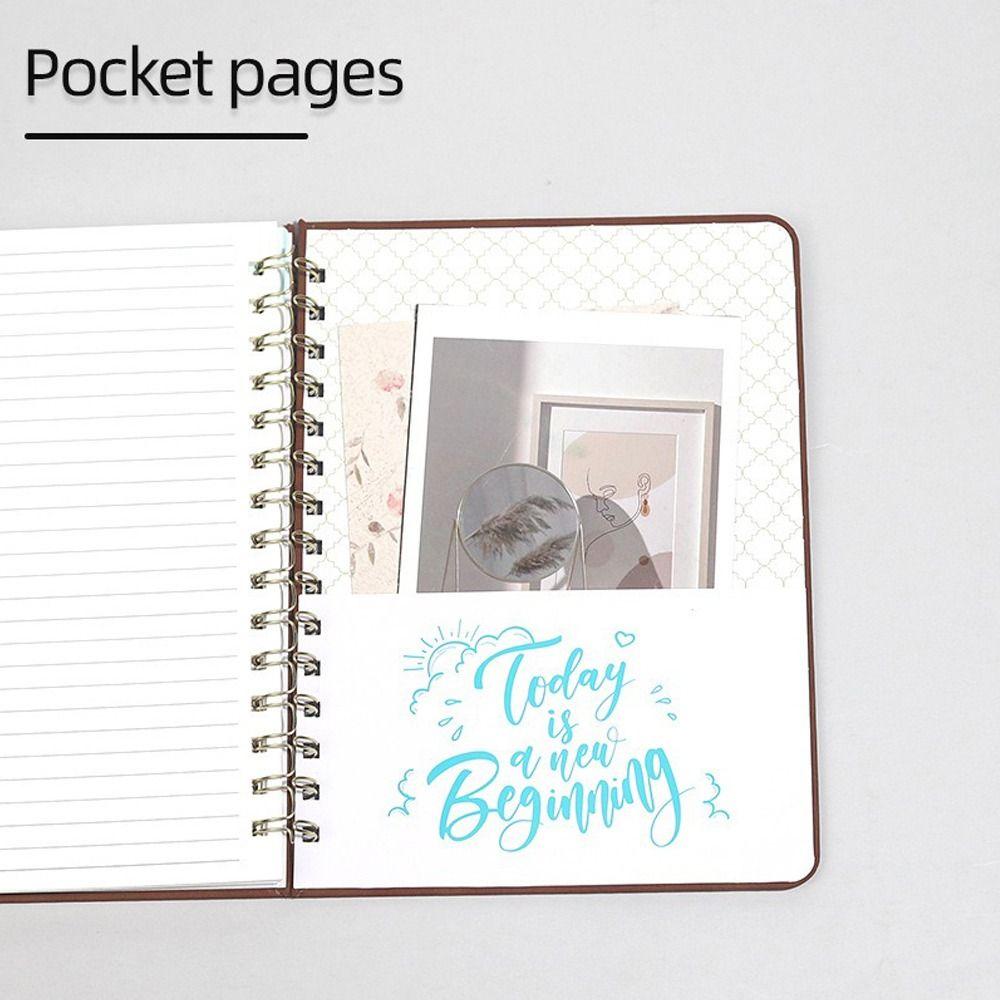 Colorful Inner Page 2027 Schedule Book PU Leather Appointment Book  for Student Gift