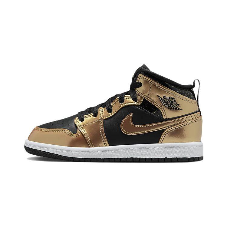 Jordan 1 Mid SE Metallic Gold Black PS DR6968-071