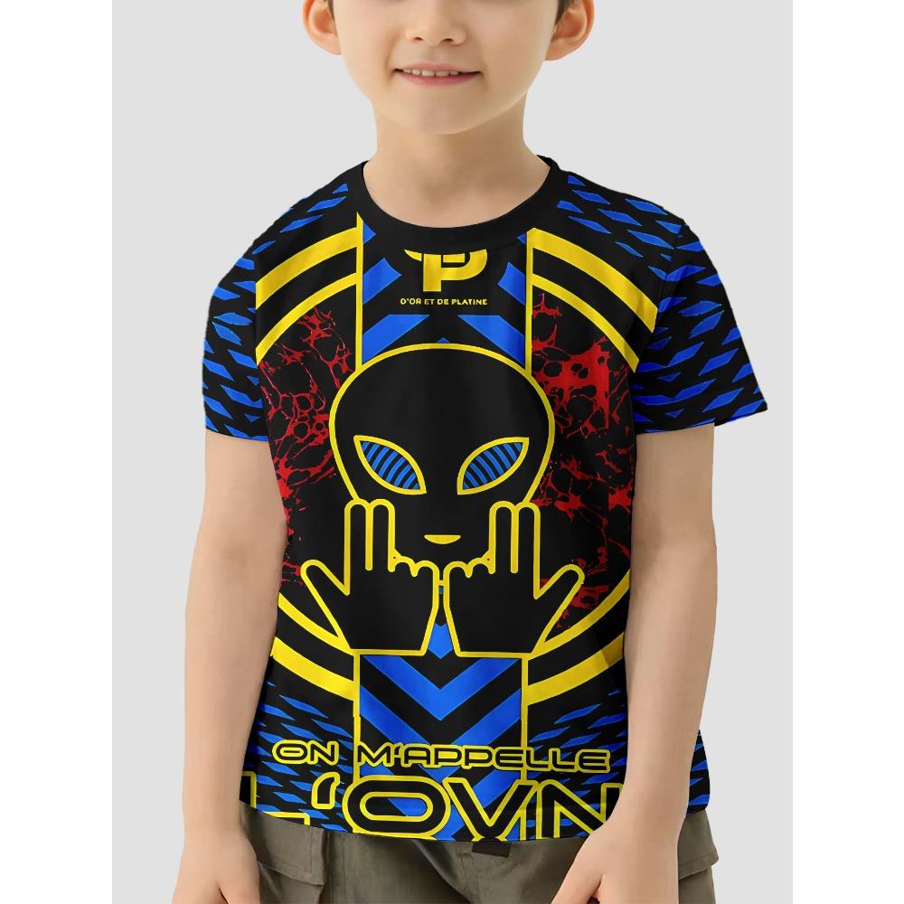 

3D Принт Рэпер JuL C est Pas Des Lol Детская Одежда 5-14 Лет Мужская Уличная Одежда для Детей Мальчик Девочка Ребенок Футболка Топ 6XL