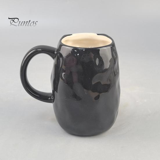 Interesting Niche Holiday Present Horror Face Ceramic Coffee Mug, Unique Mask Water Funny Daily Cup Cup, 385ml Capacity, Decorative Drinkware