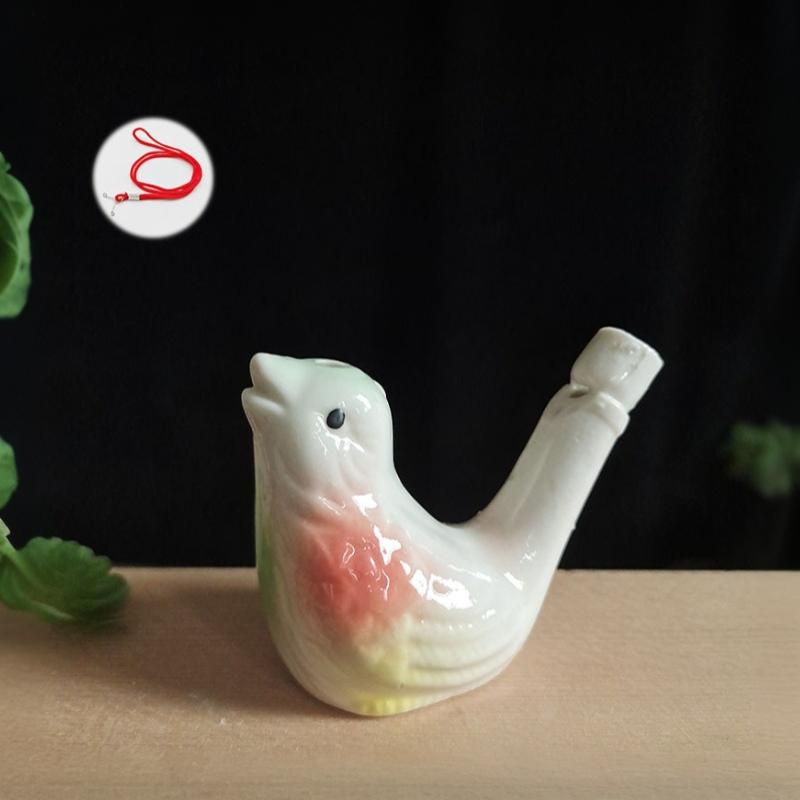 Ceramic Bird Water Whistle Hand Painted Colorful Animal Shape Water Bird Whistle Kids Musical Toy For Party Gift Souvenir