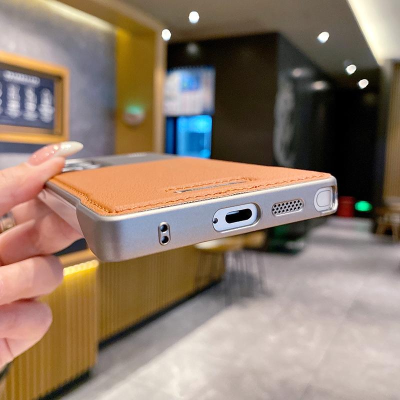 For Mgasafe Magnetic Luxury Solid Color Leather Aromatherapy Bumper Phone Case For Samsung Galaxy S25 Ultra S23 S22 S24 Ultra