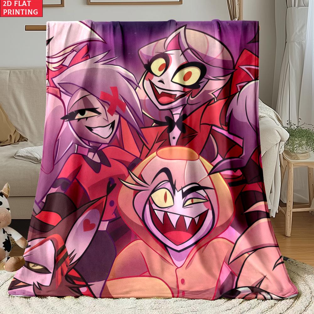 Anime Thin Flannel Blanket for Bedrooms,Living Rooms,Sofas Blankets,Offices,Lunch Breaks,Picnics,blankets Fluffy Blanket