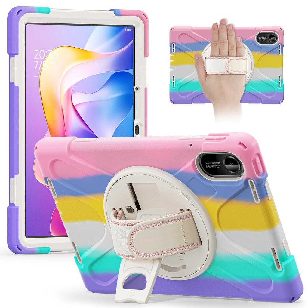 Kickstand Case for iPad 9.7-inch (2018)/(2017)/iPad Pro 9.7 Inch (2016)/iPad Air 2 PC + Silicone
