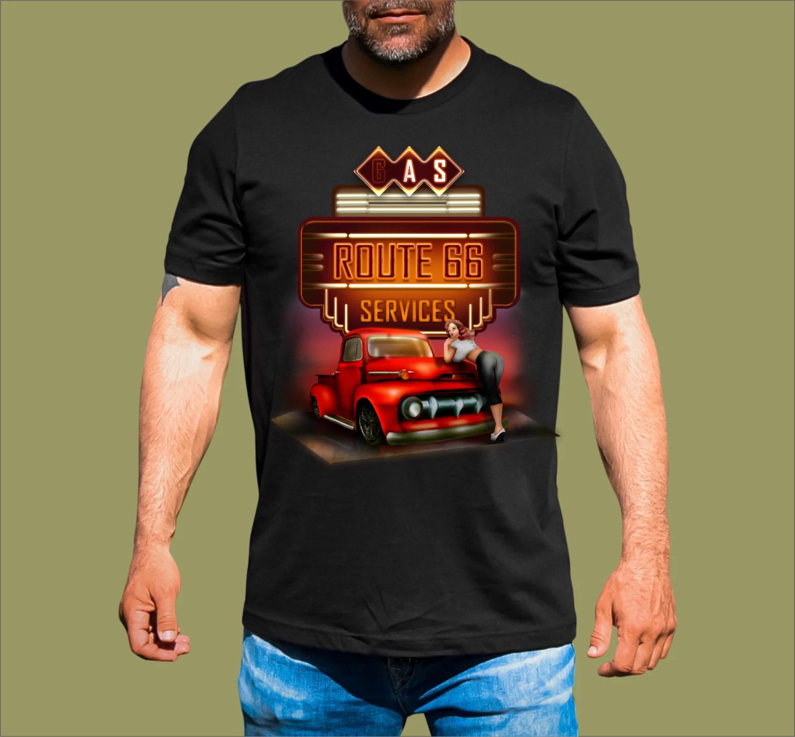 ROUTE 66 GAS T-SHIRT L
