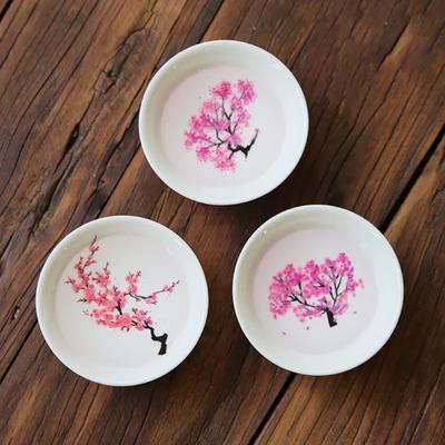 Magische Sakura-Tasse, japanische Kalttemperatur-Farbwechsel-Teetasse, Blumen-Display-Teetasse, Keramik-Kung-Fu-Teeschale, kühle Tassen