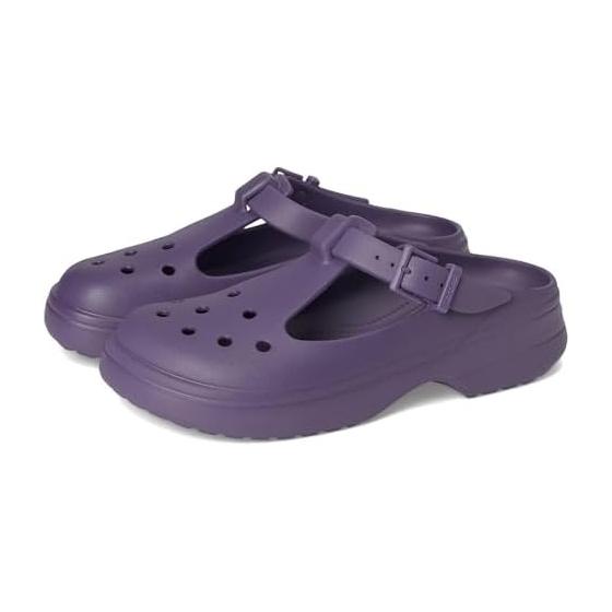Женские Классические Сабо Mary Jane Crocs, Цвет Nightshade, 9 Женский/7 Мужской