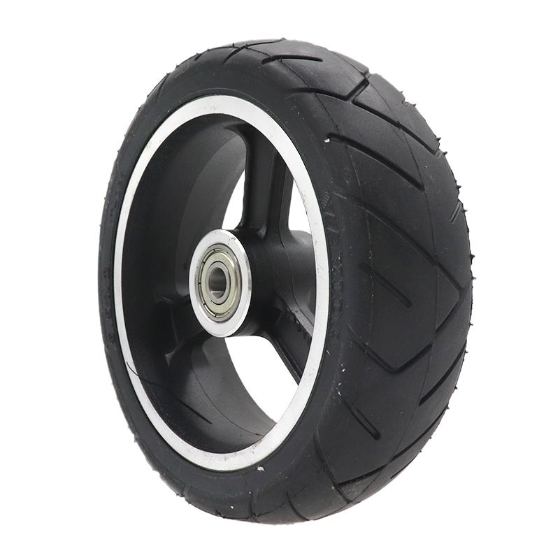 5.5 inch brushless and toothless wheel hub motor, solid tire 24V electric scooter brushless motor front rear motors+wheels