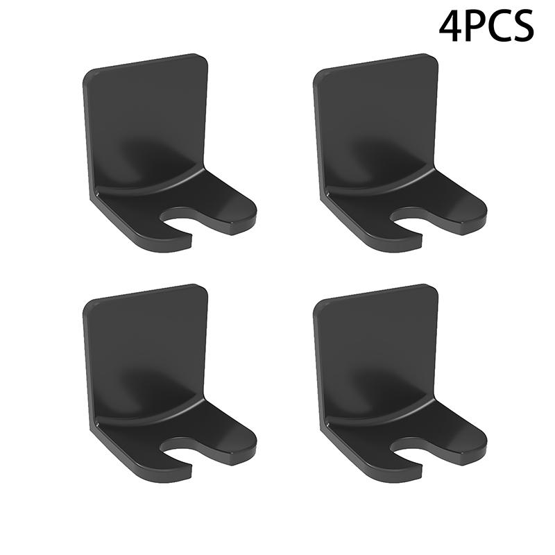 4pcs Toothbrush Rack Dustproof Wall Mounted Electric Toothbrush Rack Punch-free Bathroom Toothbrush Storage Rack