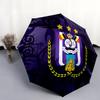 1 PC Automatic Folding Umbrella - Royal Sporting Club Anderlecht Pattern, Portable & Foldable Design with 8 Ribs, Christmas Birthday Gifts